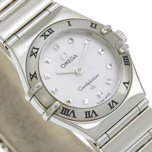 OMEGA Constellation My Choice Women's Watch 1561.70 Stainless Steel Shell Qua...